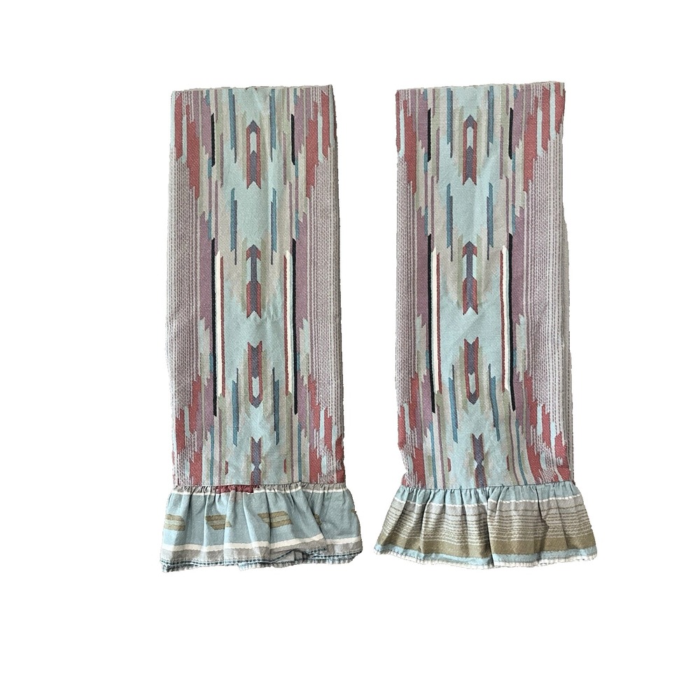 Vintage Ralph Lauren Hawk Springs KING Pillowcase Set of 2 Southwest Aztec